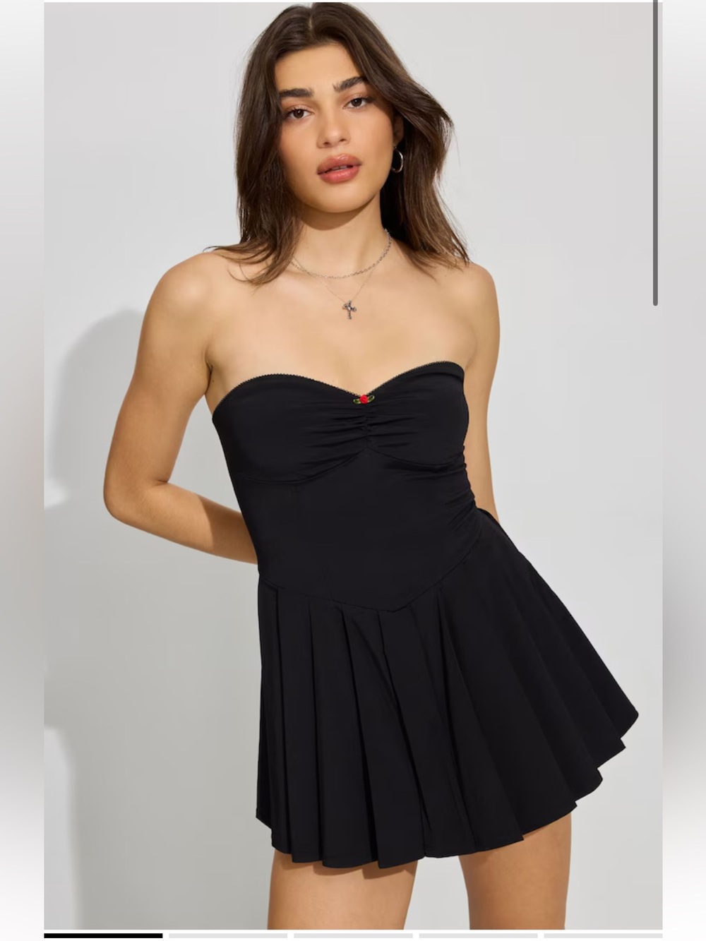 Garage Bow Mini Sweetheart Dress